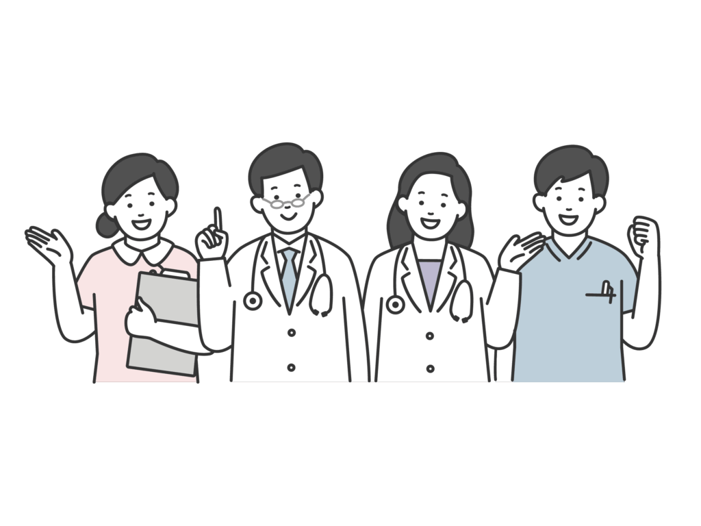 4名の医療従事者
